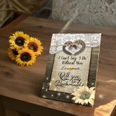 Invitation Horseshoe Tournesol Bois Vous Serez Ma Servante D'