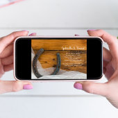 Invitation Horseshoe Veil Pays Grange Mariage Enregistrer la 