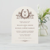 Invitation Horseshos Cactus Western Country Boho Mariage (Debout devant)
