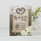 Invitation Horseshots Heart Lace Hydrangea Bachelorette Party (Debout devant)
