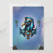 Invitation Horus le dieu faucon égyptien. (Dos)