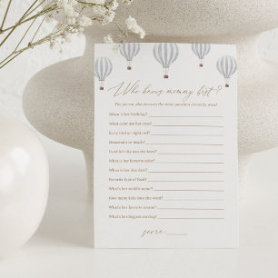 Invitation Hot Air Balloon connaît Mommy meilleur jeu de Baby