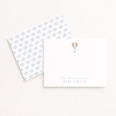 Invitation Hot Air Balloon, de la crèche de, garçon merci