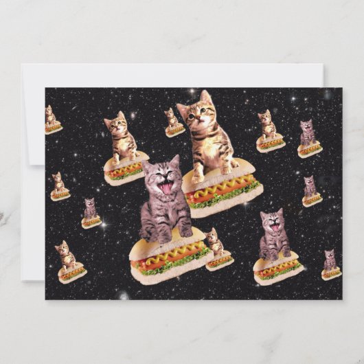 Invitation Hot Chig Cat Party (Dos)