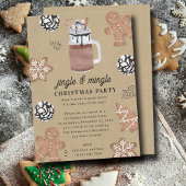 Invitation Hot Cocoa Chocolate Cookies Christmas Party