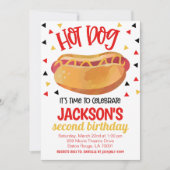 Invitation Hot Dog Birthday Party Invite (Devant)