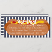 Invitation Hot Dog ! Parti (Devant / Derrière)