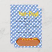 Invitation Hot Dog ! Parti (Devant / Derrière)