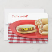 Invitation Hot Dog Summer Party (Devant)