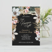 Invitation Hot Havana Nights Tropical Cubain Bachelorette (Debout devant)