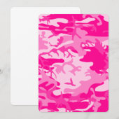 Invitation hot pink (Devant / Derrière)
