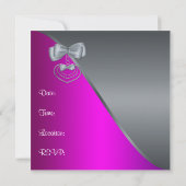 Invitation Hot Pink Birthday Party (Dos)