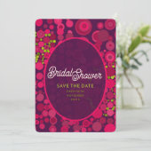 Invitation Hot Pink Bubbles Girls Party Night Out (Debout devant)