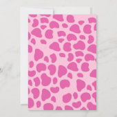 Invitation Hot Pink Disco Cowgirl yeehaw fête d'anniversaire (Dos)