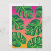 Invitation Hot Pink Tropic Comme c'est Hot Bachelorette Party (Dos)