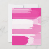Invitation Hot Pink White Brushstrokes (Dos)