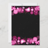Invitation Hot Pink Winter Wonderland Entreprise Noël (Dos)
