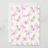 Invitation Hot rose Any Age Flamant rose Flamingle Anniversai (Dos)