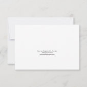 Invitation Hot rose Crysanthemem Floral Merci Notes (Dos)