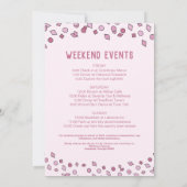 Invitation Hot rose Nash Bash Nashville Bachelorte Party (Dos)