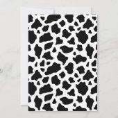 Invitation Hot rose noir sauvage West Cowgirl Anniversaire (Dos)