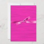 Invitation Hot rose Photo Sweet 16 Anniversaire fête (Dos)