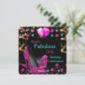 Invitation Hot rose Turquoise Bleu Haut talons Chaussures Ann (Debout devant)