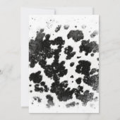 Invitation Hot Rose Western Chic Cow Imprimer Bachelorette (Dos)