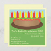 Invitation Hotdog (Devant / Derrière)