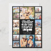 Invitation Hotter By One Degree Photo Collage Grad Party (Devant)