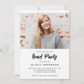 Invitation Hotter By One Degree Photo Collage Grad Party (Dos)