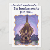 Invitation Hound Dog Party Centre (Devant / Derrière)