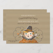 Invitation Hour, c'est la fête des enfants de Thanksgiving (Devant / Derrière)