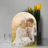 Invitation Hour d'or Grace Photo Monogramme Arche Mariage