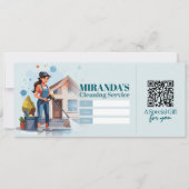 Invitation House Cleaning Services Gift Certificate Voucher (Devant)