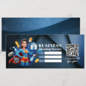 Invitation House Cleaning Services Gift Certificate Voucher (Devant / Derrière)
