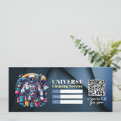 Invitation House Cleaning Services Gift Certificate Voucher (Debout devant)