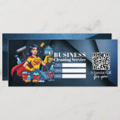 Invitation House Cleaning Services Gift Certificate Voucher (Devant / Derrière)