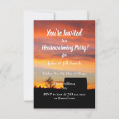 Invitation House Sunset Silhouette House House House (Devant)