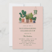 Invitation Houseplants Illustrations Housewarming Party (Devant)
