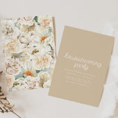 Invitation Housewarming Boho Floral Wallpaper Party Invite