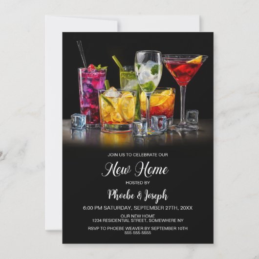Invitation Housewarming Cocktail Party (Devant)