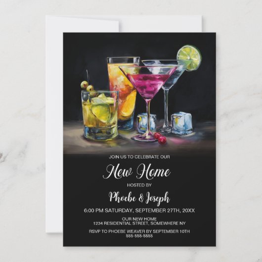 Invitation Housewarming Cocktail Party (Devant)