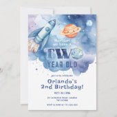 Invitation Houston nous avons un anniversaire de garçon de de (Devant)