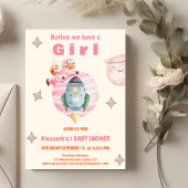 Invitation Houston nous avons un Baby shower spatial pour fil