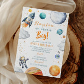 Invitation Houston We Have a Boy Space Baby Shower