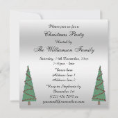 Invitation Houx et baies de Noël recto-verso (Dos)