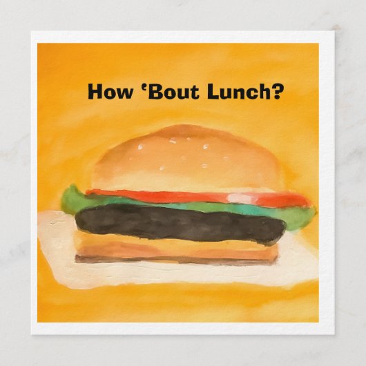 Invitation How about Lunch? (Devant)