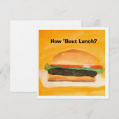 Invitation How about Lunch? (Devant / Derrière)