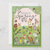 Invitation How Many Ladybugs? Garden Animals Baby Shower Game (Devant)